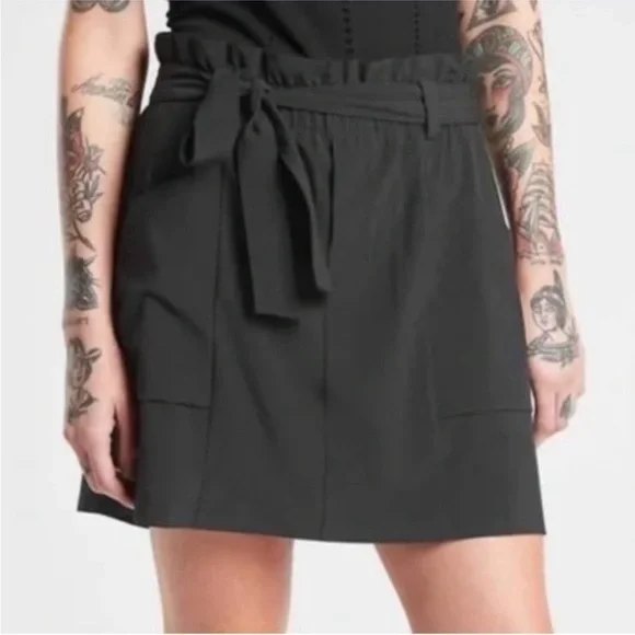 Athleta Black Skyline Skort 4 Black - Picture 2 of 9